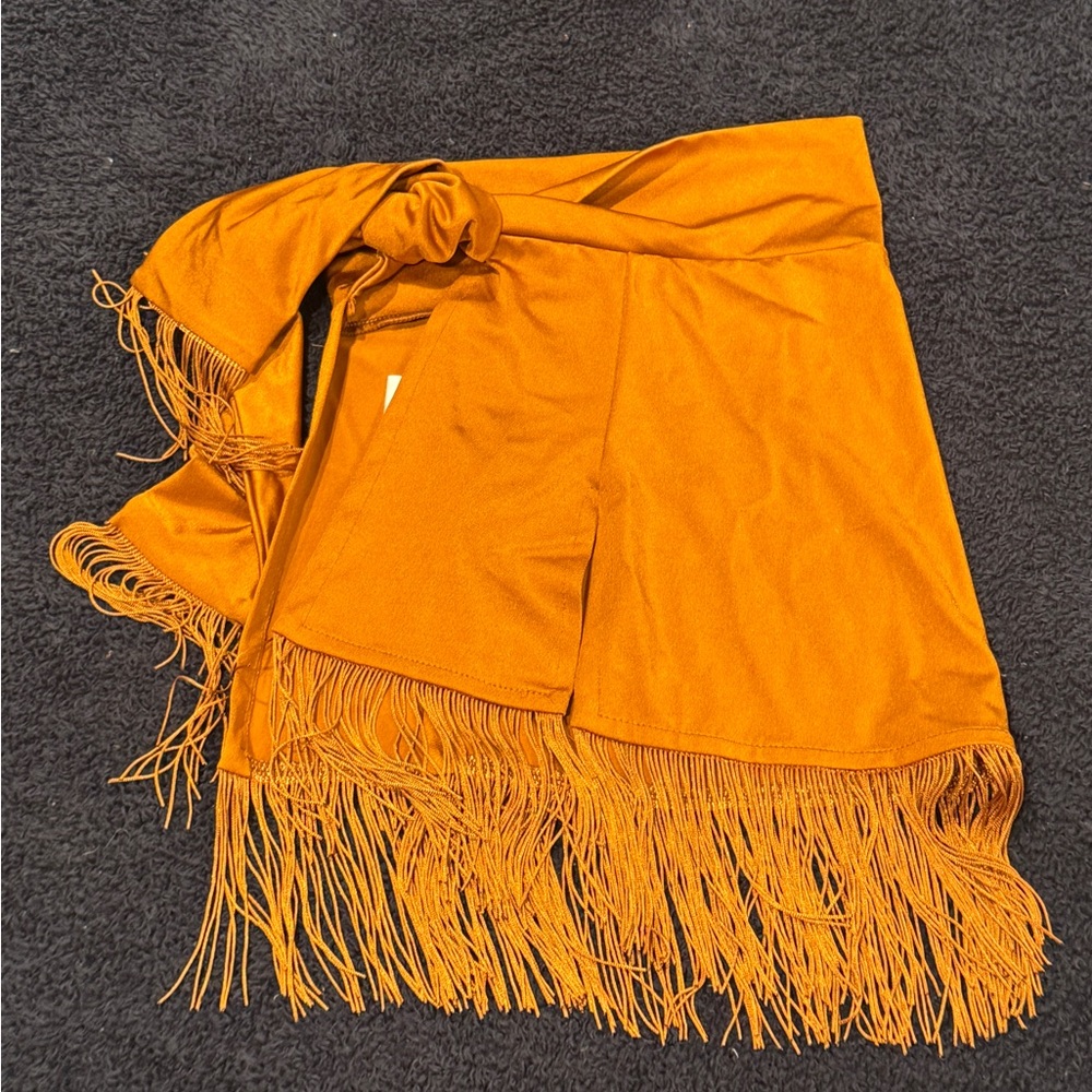 Kids Fringe Dance Costume in Orange